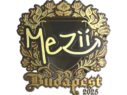 Sticker mezii (Gold) | Budapest 2025 - Preço e onde comprar no CS2