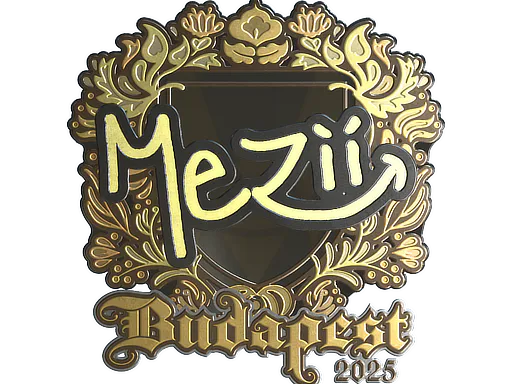 Sticker mezii (Gold) | Budapest 2025 - Preço e onde comprar no CS2