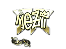 Sticker mezii (Gold) | Paris 2023 - Preço e onde comprar no CS2