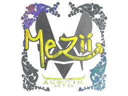 Sticker mezii (Holo) | Austin 2025 - Preço e onde comprar no CS2