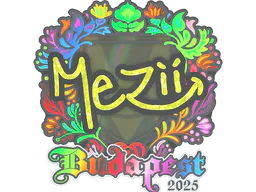 Sticker mezii (Holo) | Budapest 2025 - Preço e onde comprar no CS2