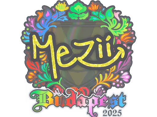 Sticker mezii (Holo) | Budapest 2025 - Preço e onde comprar no CS2