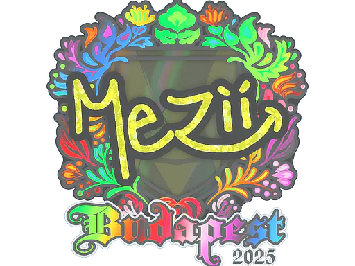 Sticker mezii (Holo) | Budapest 2025 - Preço e onde comprar no CS2