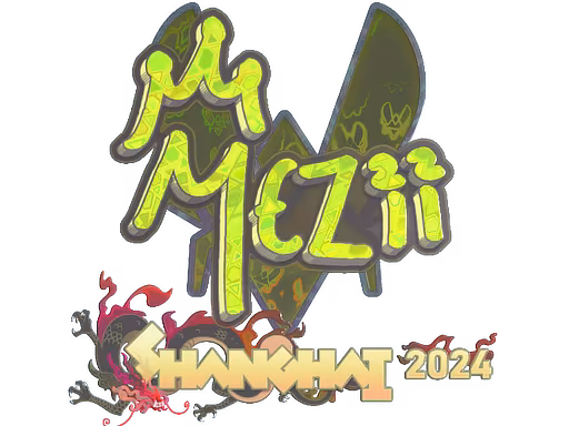 Sticker mezii (Holo) | Shanghai 2024 - Preço e onde comprar no CS2