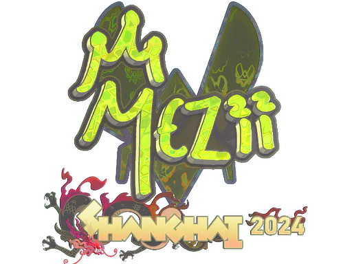 Sticker mezii (Holo) | Shanghai 2024 - Preço e onde comprar no CS2
