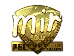 Sticker mir (Gold) | Krakow 2017 - Preço e onde comprar no CS2
