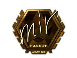 Sticker mir (Gold) | London 2018 - Preço e onde comprar no CS2