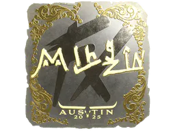 Sticker mlhzin (Gold) | Austin 2025 - Preço e onde comprar no CS2