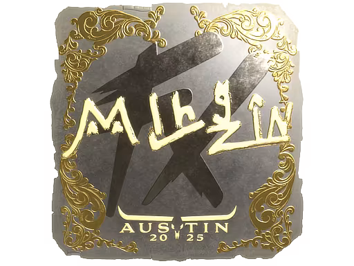 Sticker mlhzin (Gold) | Austin 2025 - Preço e onde comprar no CS2