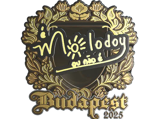 Sticker molodoy (Gold) | Budapest 2025 - Preço e onde comprar no CS2