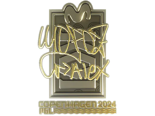 Sticker mopoz (Gold) | Copenhagen 2024 - Preço e onde comprar no CS2