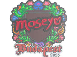 Sticker Moseyuh (Embroidered) | Budapest 2025 - Preço e onde comprar no CS2