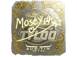 Sticker Moseyuh (Gold) | Austin 2025 - Preço e onde comprar no CS2