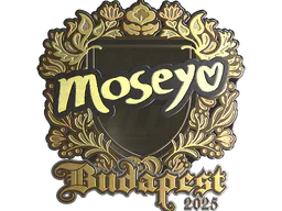 Sticker Moseyuh (Gold) | Budapest 2025 - Preço e onde comprar no CS2