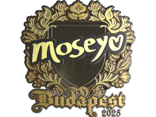 Sticker Moseyuh (Gold) | Budapest 2025 - Preço e onde comprar no CS2