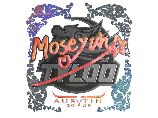 Sticker Moseyuh (Holo) | Austin 2025 - Preço e onde comprar no CS2