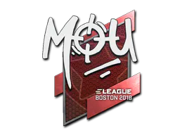 Sticker mou | Boston 2018 - Preço e onde comprar no CS2
