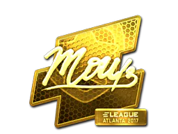 Sticker mou (Gold) | Atlanta 2017 - Preço e onde comprar no CS2