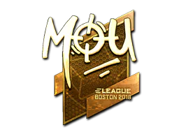 Sticker mou (Gold) | Boston 2018 - Preço e onde comprar no CS2