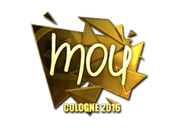 Sticker mou (Gold) | Cologne 2016 - Preço e onde comprar no CS2