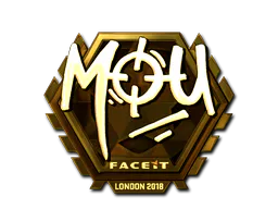Sticker mou (Gold) | London 2018 - Preço e onde comprar no CS2