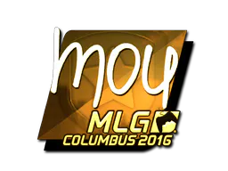 Sticker mou (Gold) | MLG Columbus 2016 - Preço e onde comprar no CS2