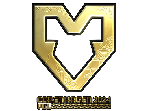 Sticker MOUZ (Gold) | Copenhagen 2024 - Preço e onde comprar no CS2