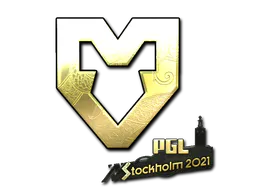 Sticker MOUZ (Gold) | Stockholm 2021 - Preço e onde comprar no CS2