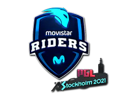 Sticker Movistar Riders (Foil) | Stockholm 2021 - Preço e onde comprar no CS2