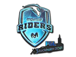 Sticker Movistar Riders (Holo) | Stockholm 2021 - Preço e onde comprar no CS2