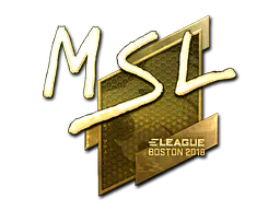 Sticker MSL (Gold) | Boston 2018 - Preço e onde comprar no CS2