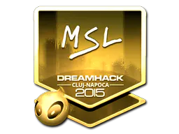 Sticker MSL (Gold) | Cluj-Napoca 2015 - Preço e onde comprar no CS2