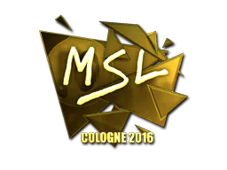 Sticker MSL (Gold) | Cologne 2016 - Preço e onde comprar no CS2