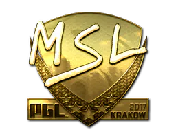 Sticker MSL (Gold) | Krakow 2017 - Preço e onde comprar no CS2