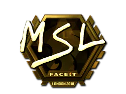 Sticker MSL (Gold) | London 2018 - Preço e onde comprar no CS2