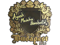 Sticker mzinho (Gold) | Budapest 2025 - Preço e onde comprar no CS2