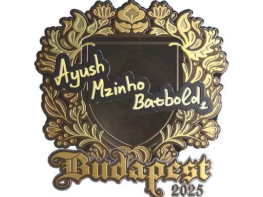 Sticker mzinho (Gold) | Budapest 2025 - Preço e onde comprar no CS2