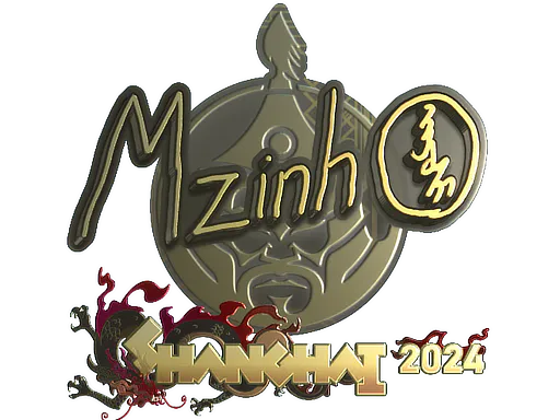 Sticker mzinho (Gold) | Shanghai 2024 - Preço e onde comprar no CS2