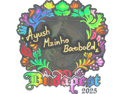 Sticker mzinho (Holo) | Budapest 2025 - Preço e onde comprar no CS2