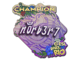 Sticker n0rb3r7 (Champion) | Rio 2022 - Preço e onde comprar no CS2