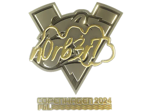 Sticker n0rb3r7 (Gold) | Copenhagen 2024 - Preço e onde comprar no CS2