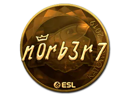 Sticker n0rb3r7 (Gold) | Katowice 2019 - Preço e onde comprar no CS2