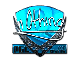 Sticker n0thing (Foil) | Krakow 2017 - Preço e onde comprar no CS2
