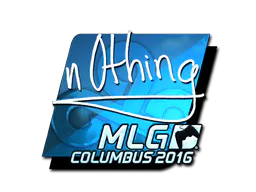 Sticker n0thing (Foil) | MLG Columbus 2016 - Preço e onde comprar no CS2
