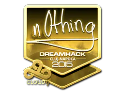 Sticker n0thing (Gold) | Cluj-Napoca 2015 - Preço e onde comprar no CS2