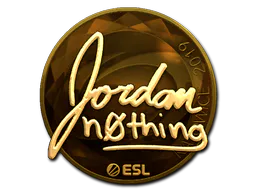 Sticker n0thing (Gold) | Katowice 2019 - Preço e onde comprar no CS2