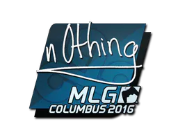 Sticker n0thing | MLG Columbus 2016 - Preço e onde comprar no CS2