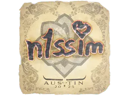 Sticker n1ssim | Austin 2025 - Preço e onde comprar no CS2