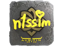 Sticker n1ssim (Foil) | Austin 2025 - Preço e onde comprar no CS2
