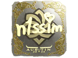 Sticker n1ssim (Gold) | Austin 2025 - Preço e onde comprar no CS2